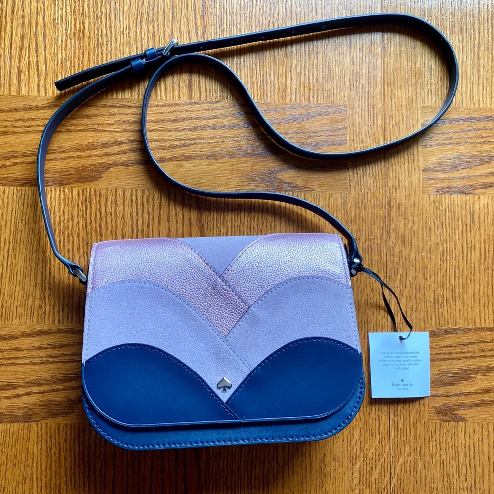 KATE SPADE NADINE SHOULDER BAG BLUE LAVENDER